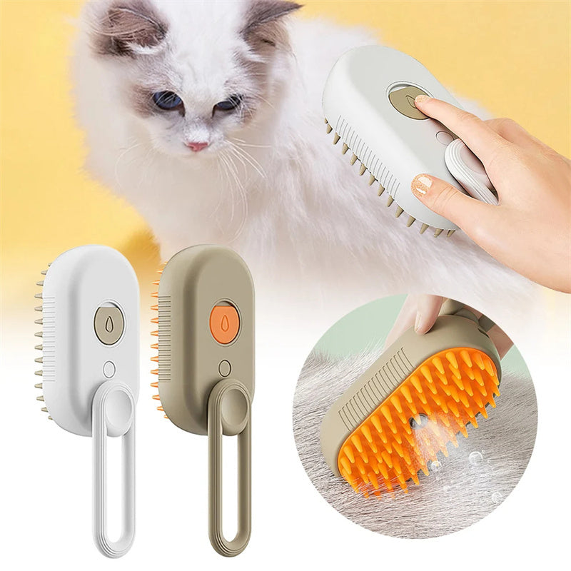 3 in 1 Electric Steamy Brush for Cats and Dogs
