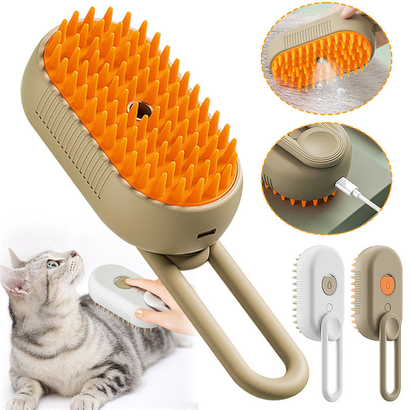 3 in 1 Electric Steamy Brush for Cats and Dogs